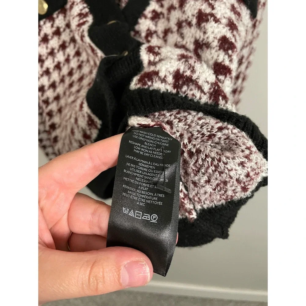 Anthropologie black maroon